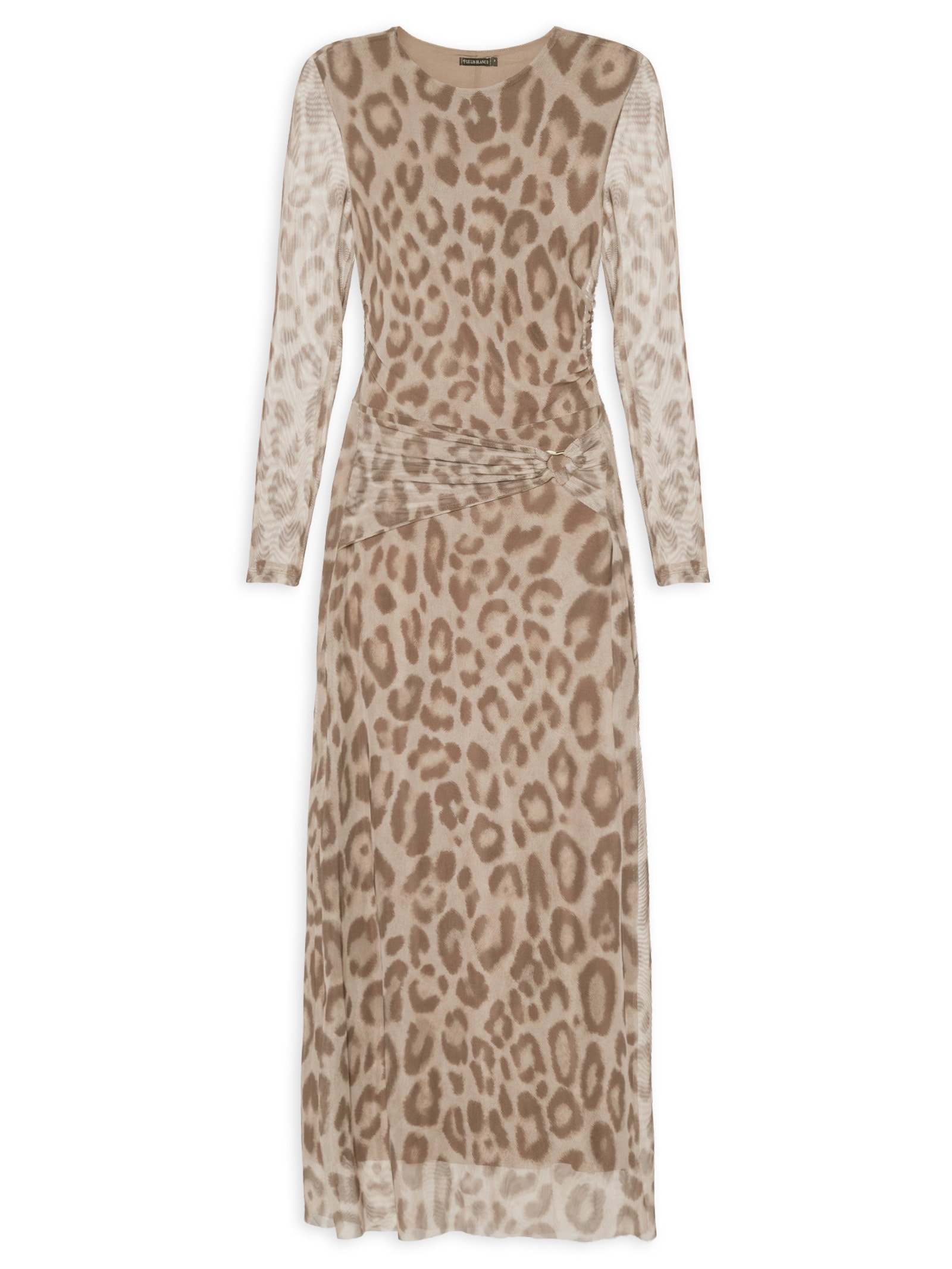 Vestido Tule Dafina Marrom Le Lis