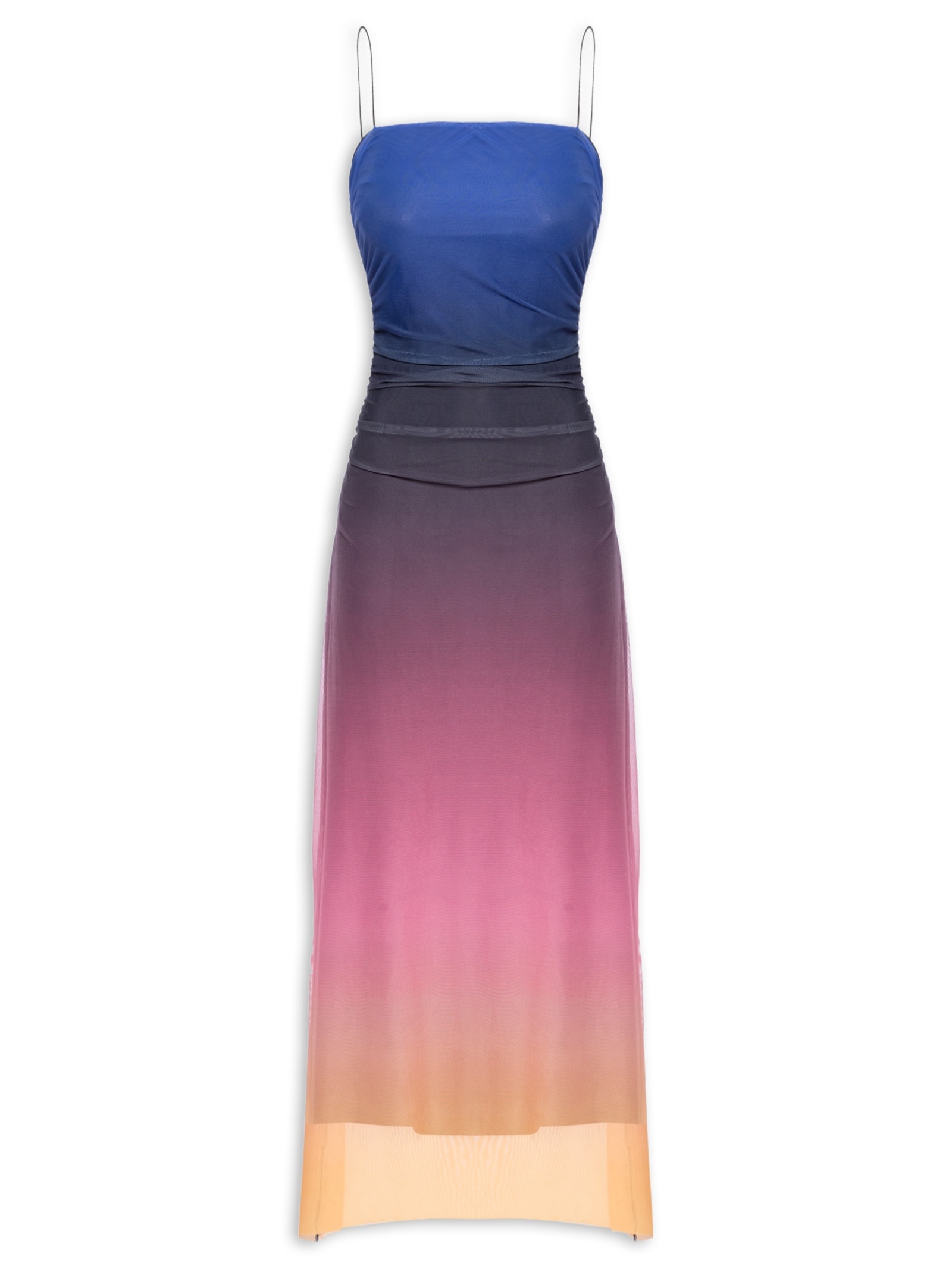 Vestido Tule Degadê Latina Azul Farm