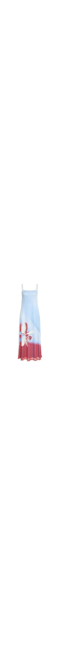 Vestido Tule Estampa Íris - Azul