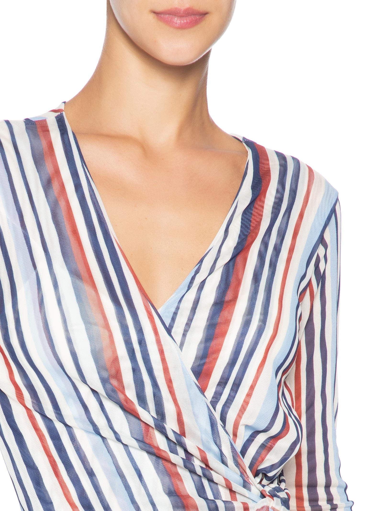 Vestido Tule Estampa Listra Verano Azul Dress To