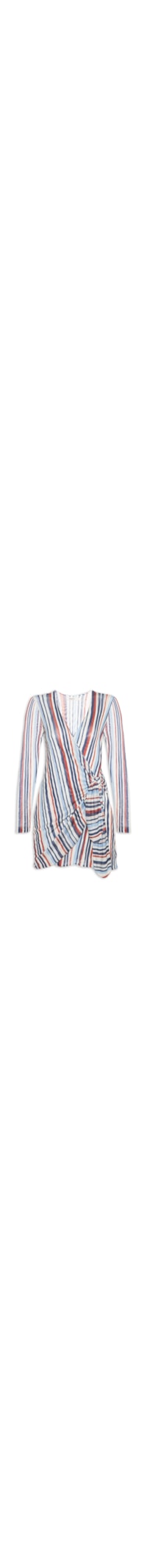 Vestido Tule Estampa Listra Verano – Azul