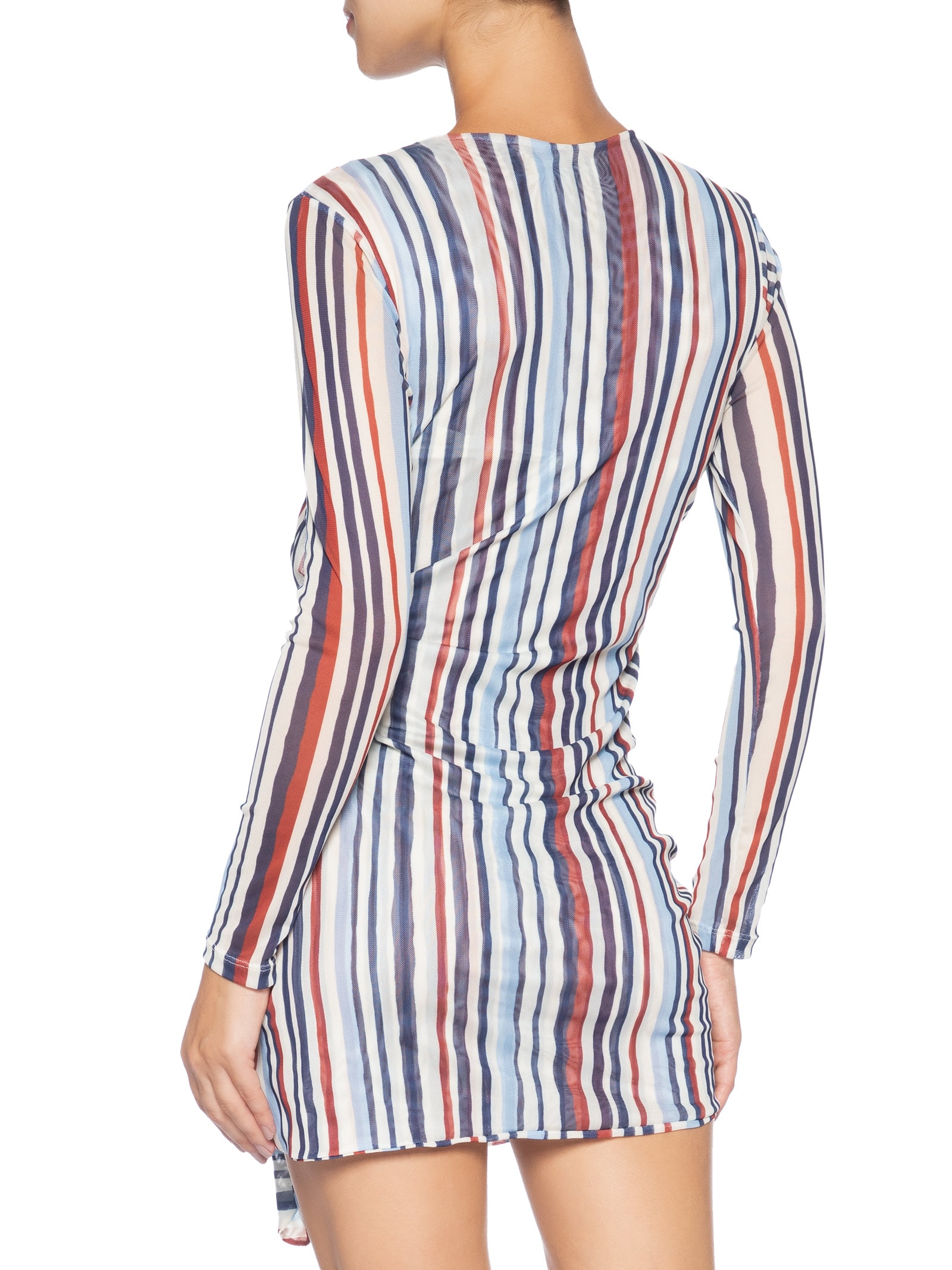 Vestido Tule Estampa Listra Verano – Azul Dress To