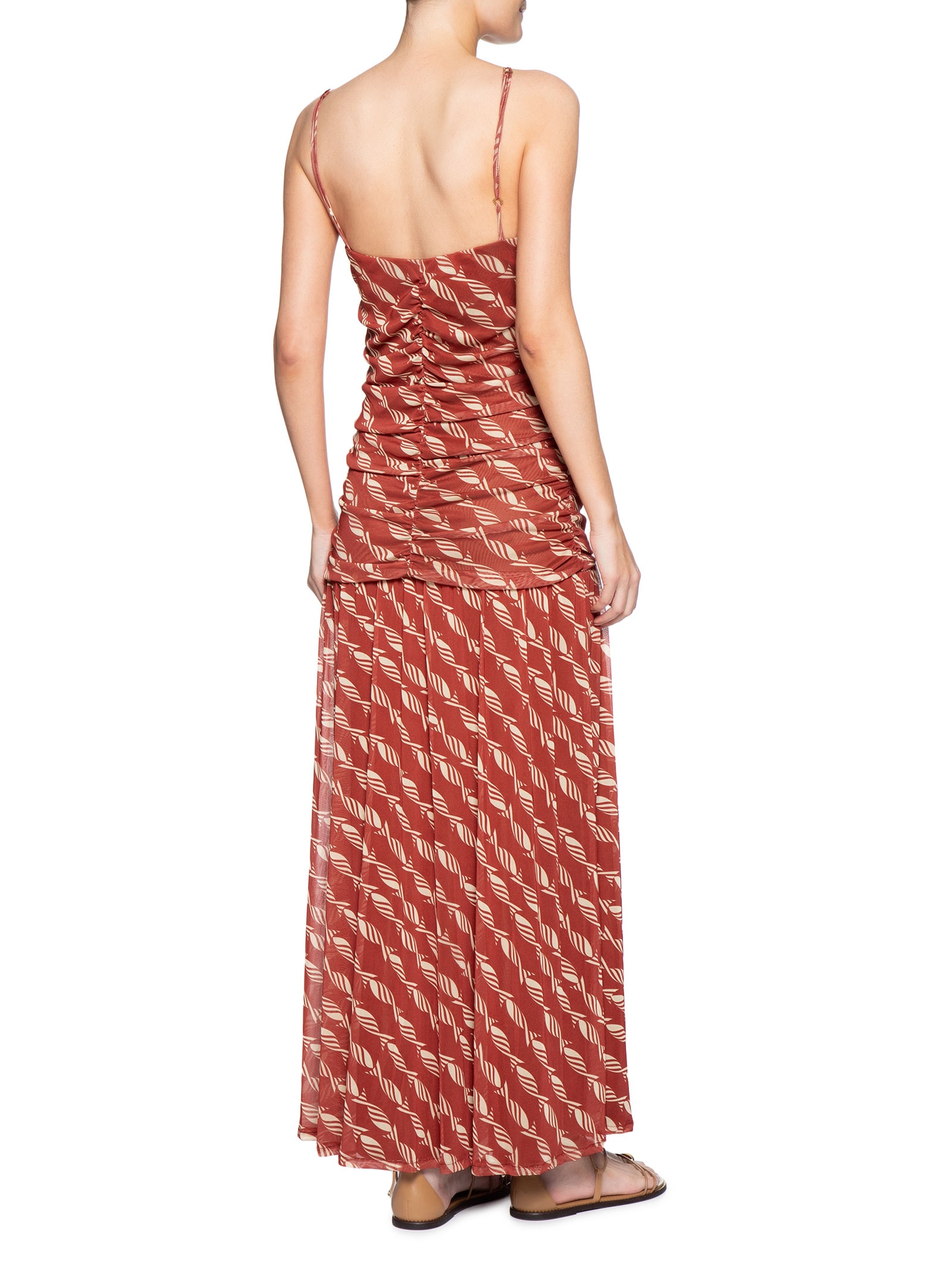 Vestido Tule Estampa Nado Vermelho Dress To