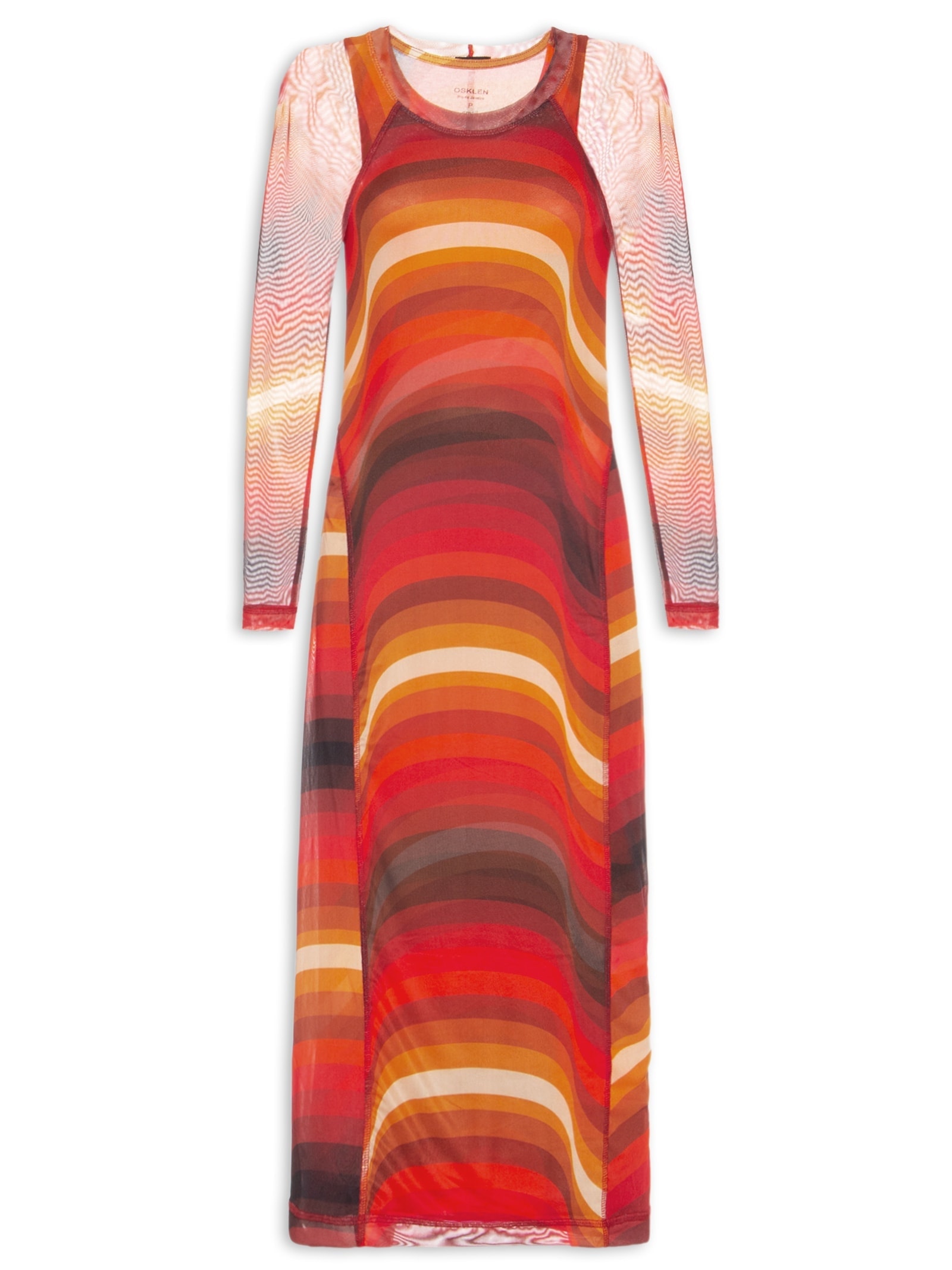 Vestido Tule Fit Ipanema Laranja Osklen