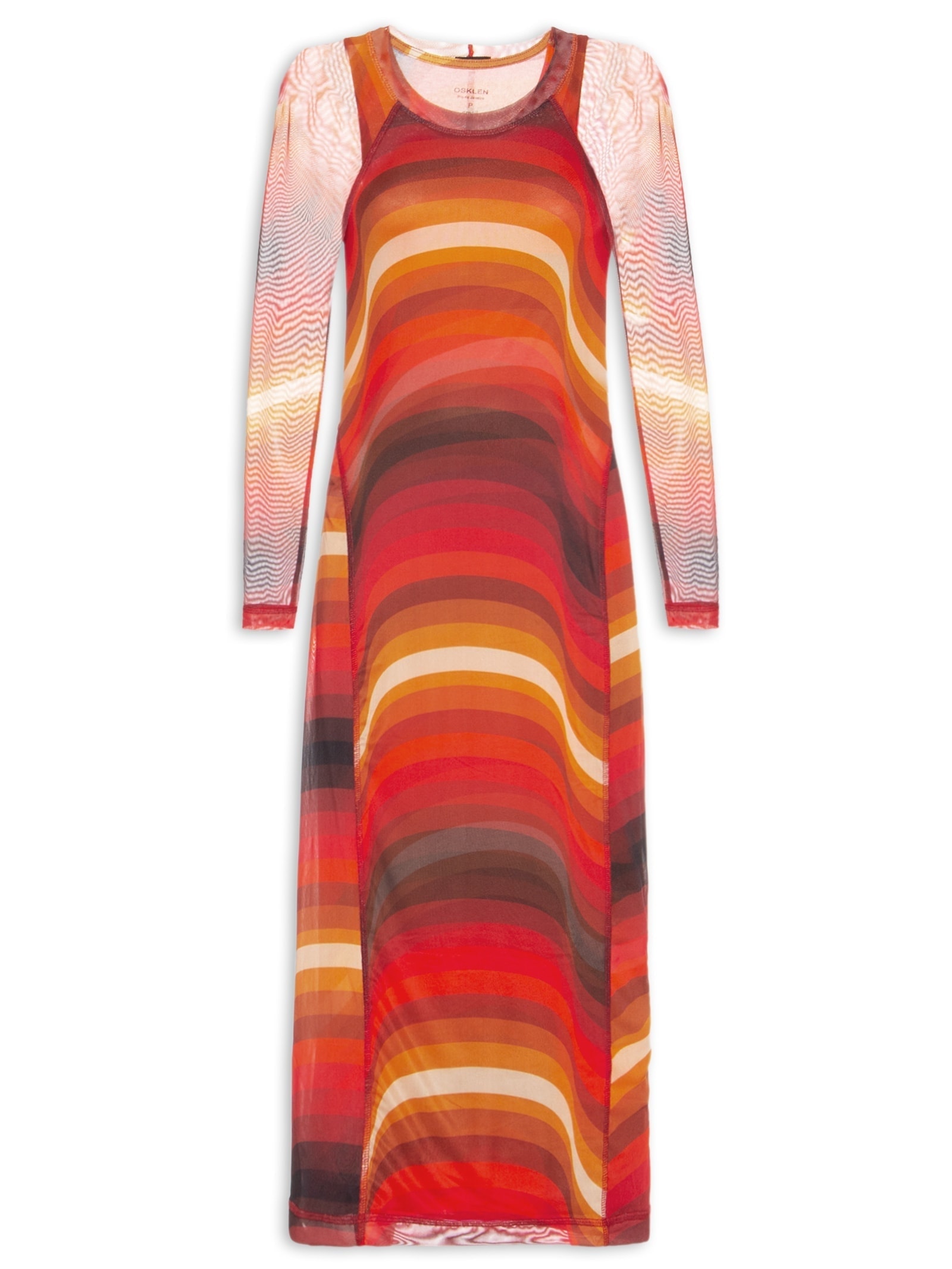 Vestido Tule Fit Ipanema Laranja Osklen