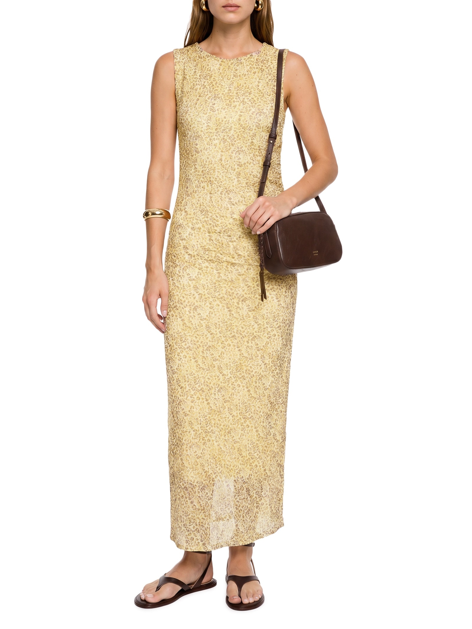 Vestido Tule Flex Bege Lez A Lez