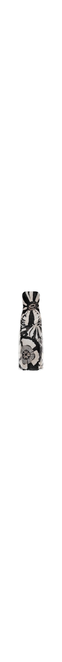 Vestido Tule Flora - Preto