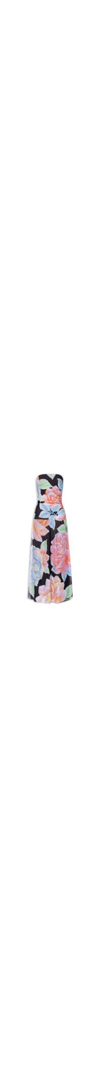 Vestido Tule Floral Sofia - Preto