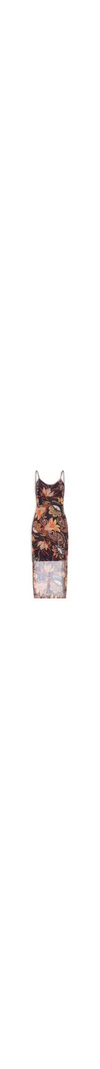 Vestido Tule - Marrom