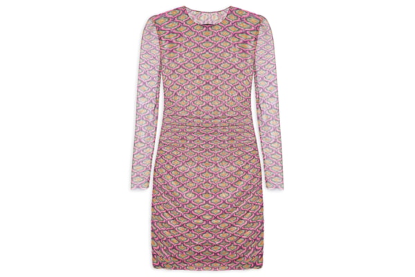 Vestido Tule Mini Geo - Roxo