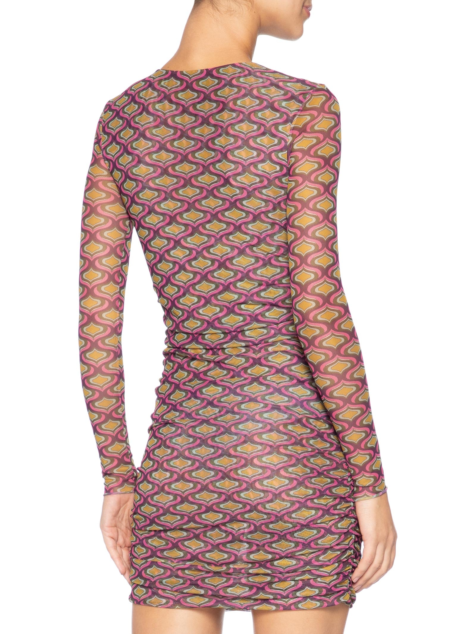 Vestido Tule Mini Geo Roxo Animale
