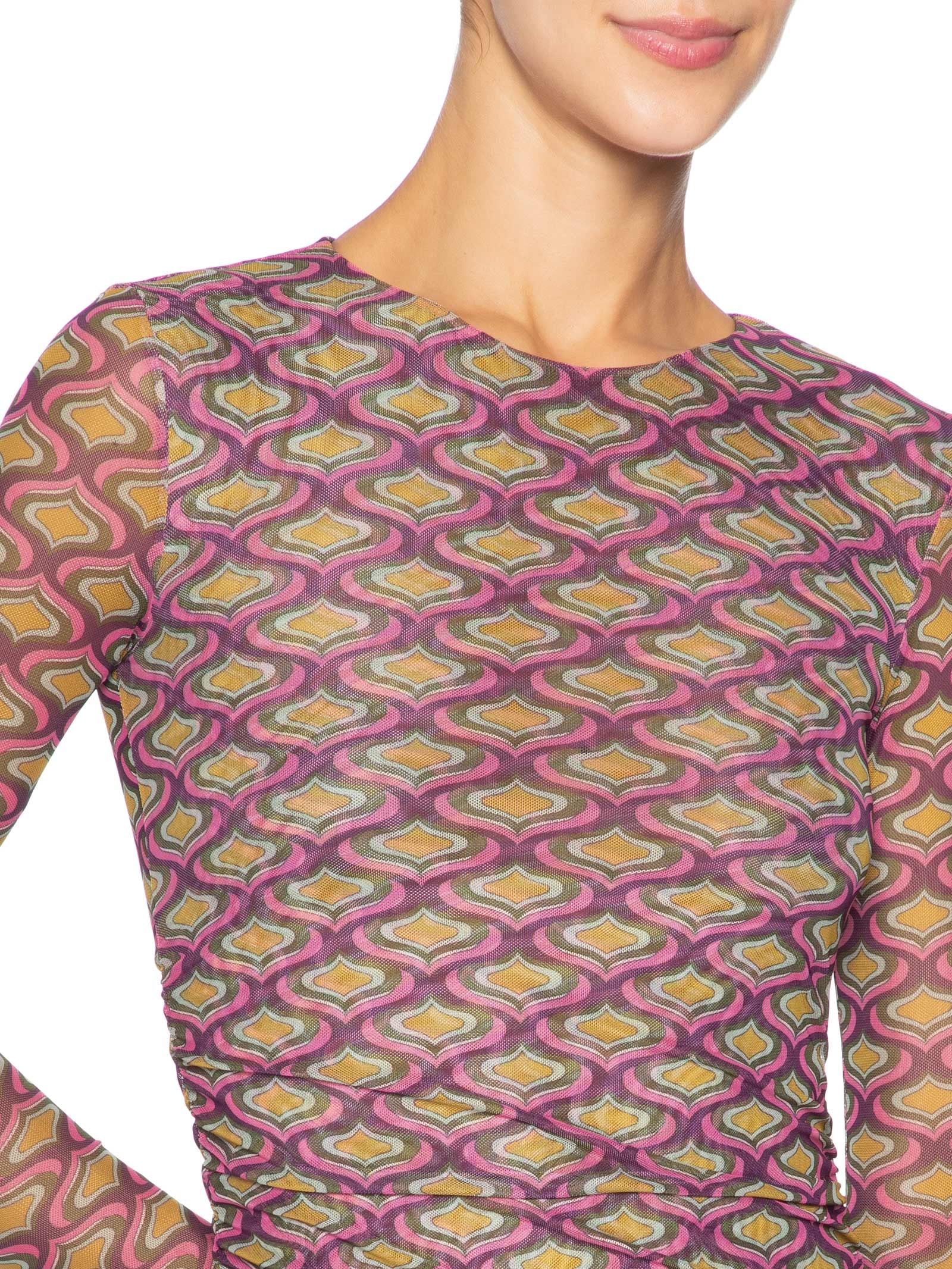 Vestido Tule Mini Geo Roxo Animale