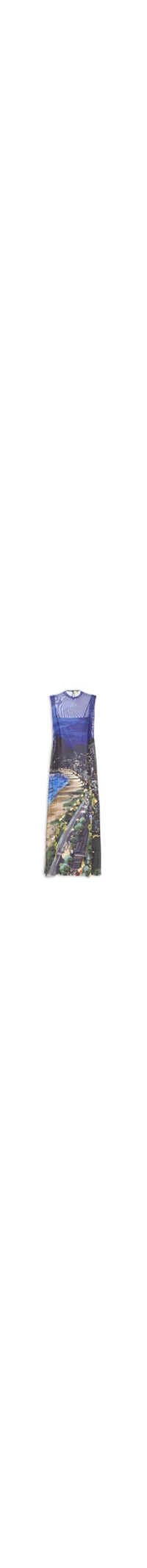 Vestido Tule Noite Carioca - Azul