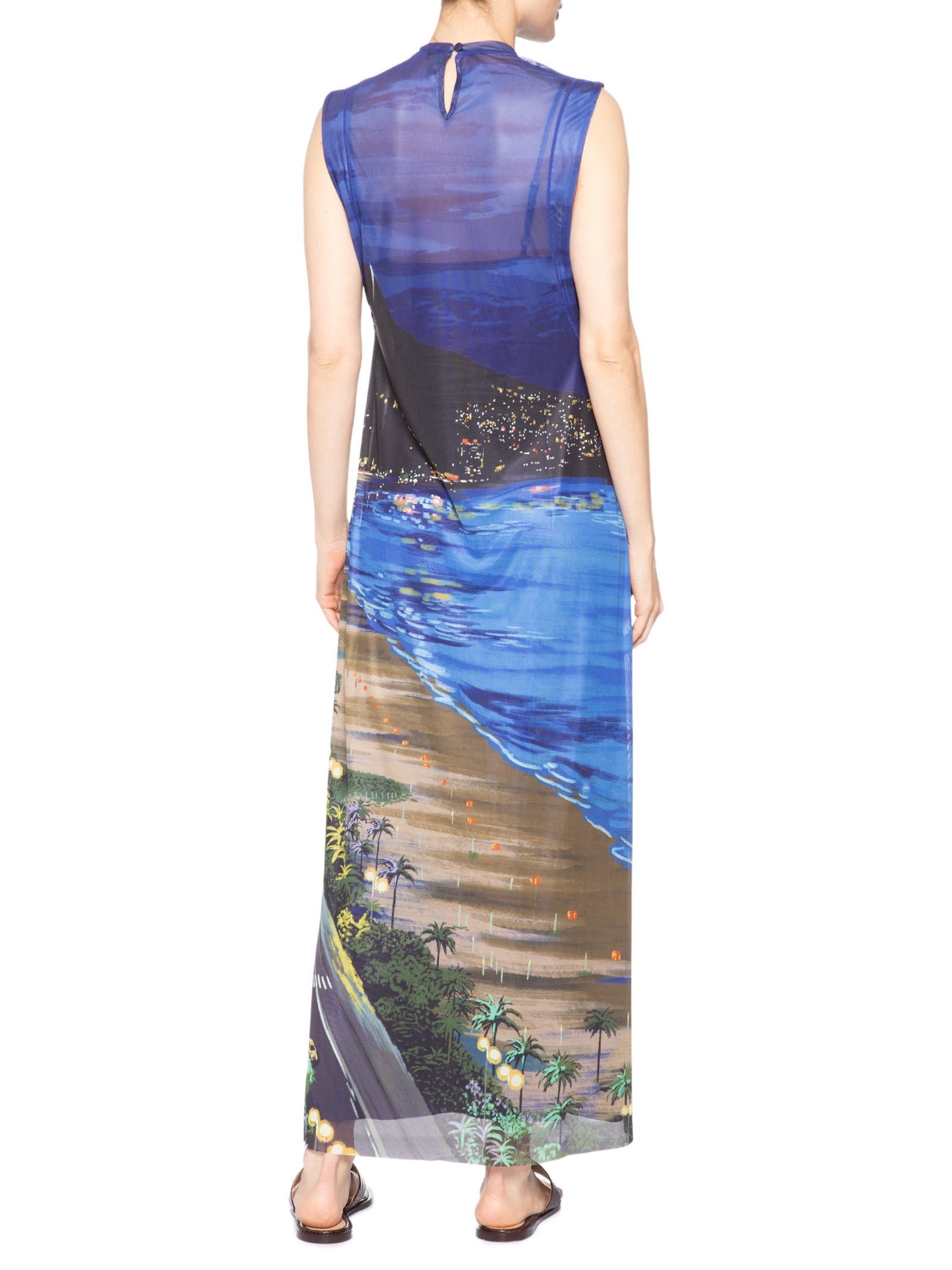Vestido Tule Noite Carioca Azul Farm