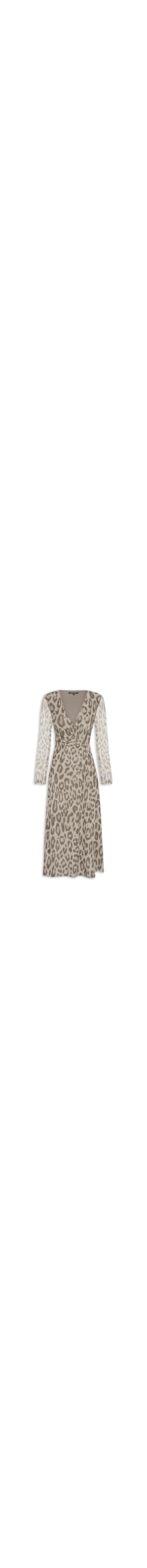 Vestido Tule Onça - Animal Print