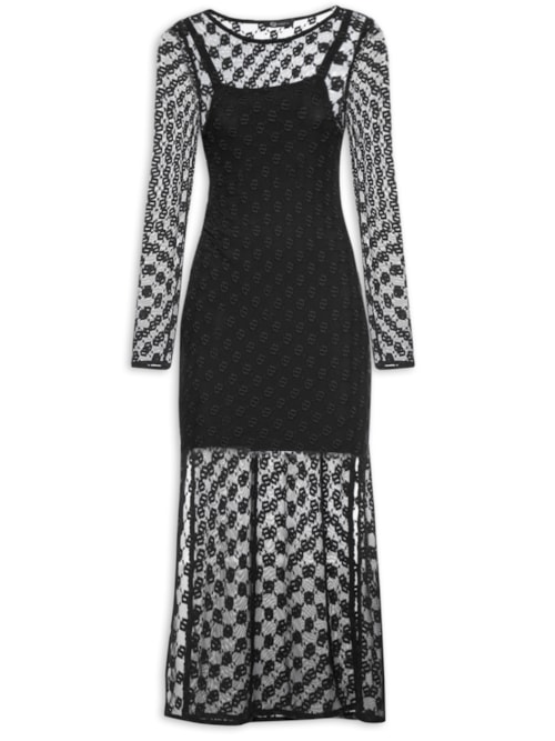 Vestido Tule – Preto