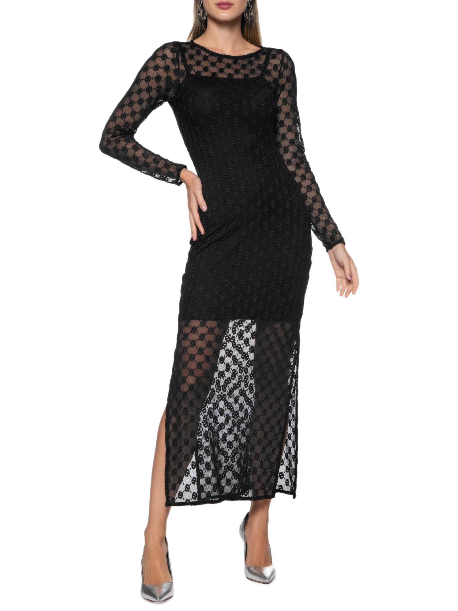 Vestido Tule Preto Colcci