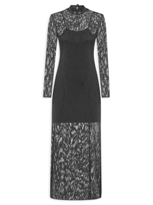 Vestido Tule – Preto