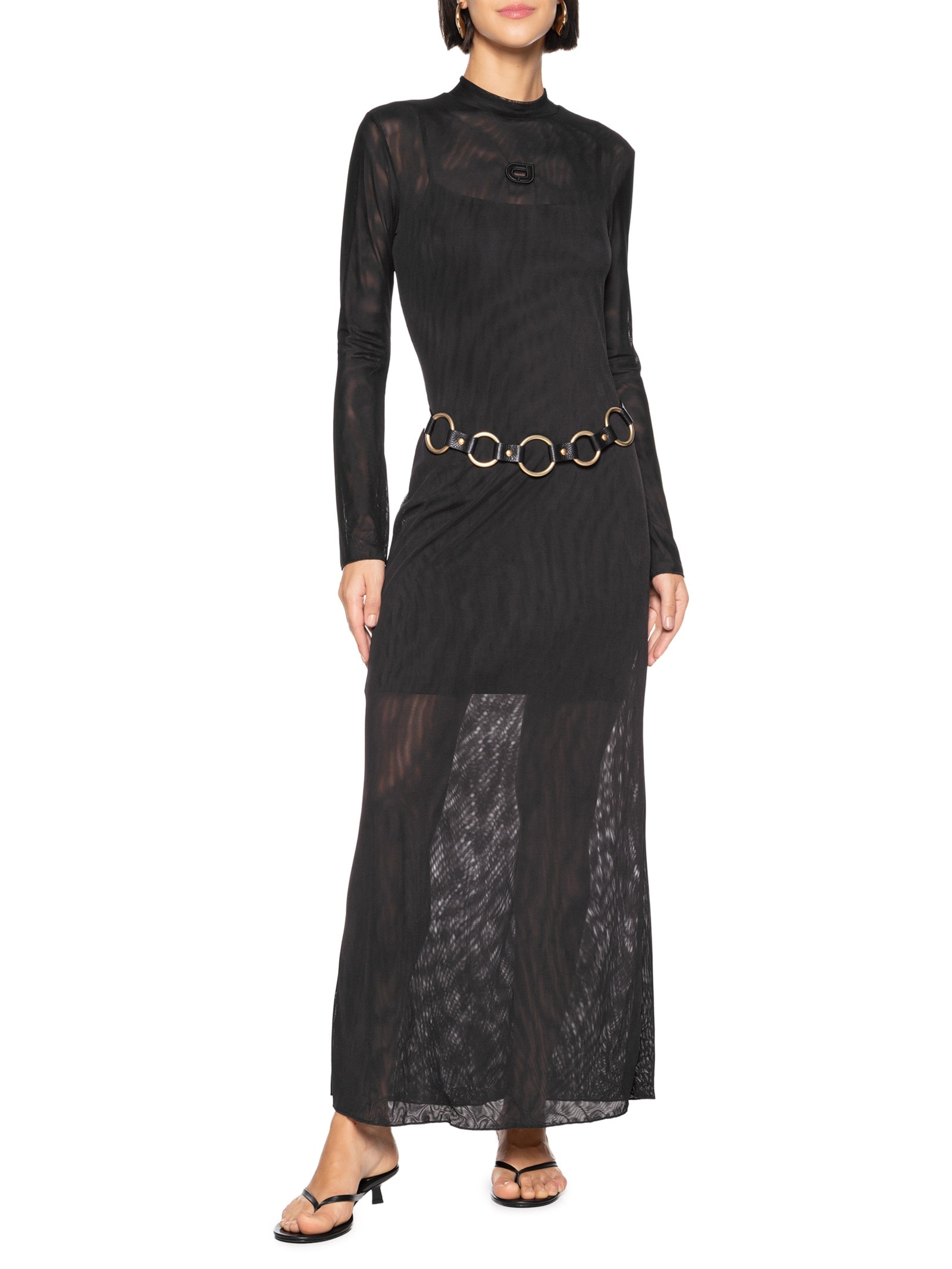 Vestido Tule Preto Colcci Jeans