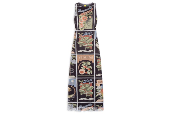 Vestido Tule Selos Do Brasil - Preto