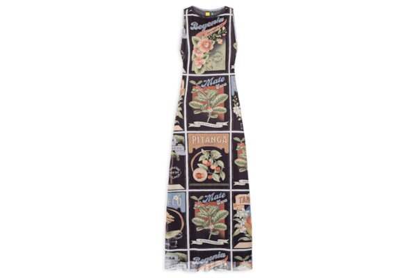 Vestido Tule Selos Do Brasil - Preto