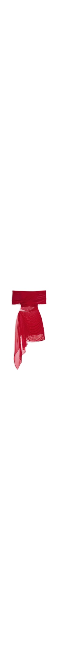 Vestido Tule Sky - Vermelho