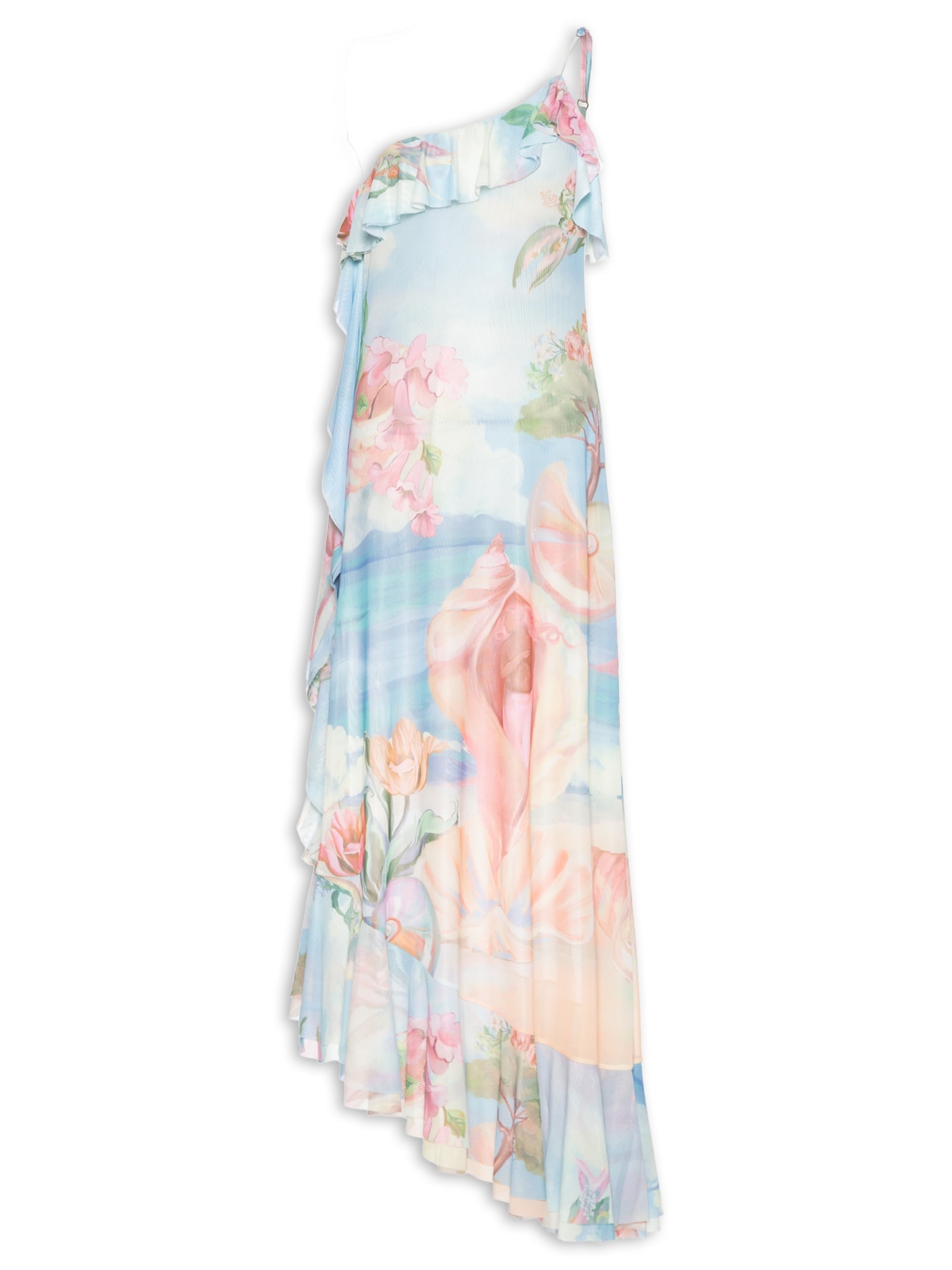 Vestido Tule Venus Azul Farm