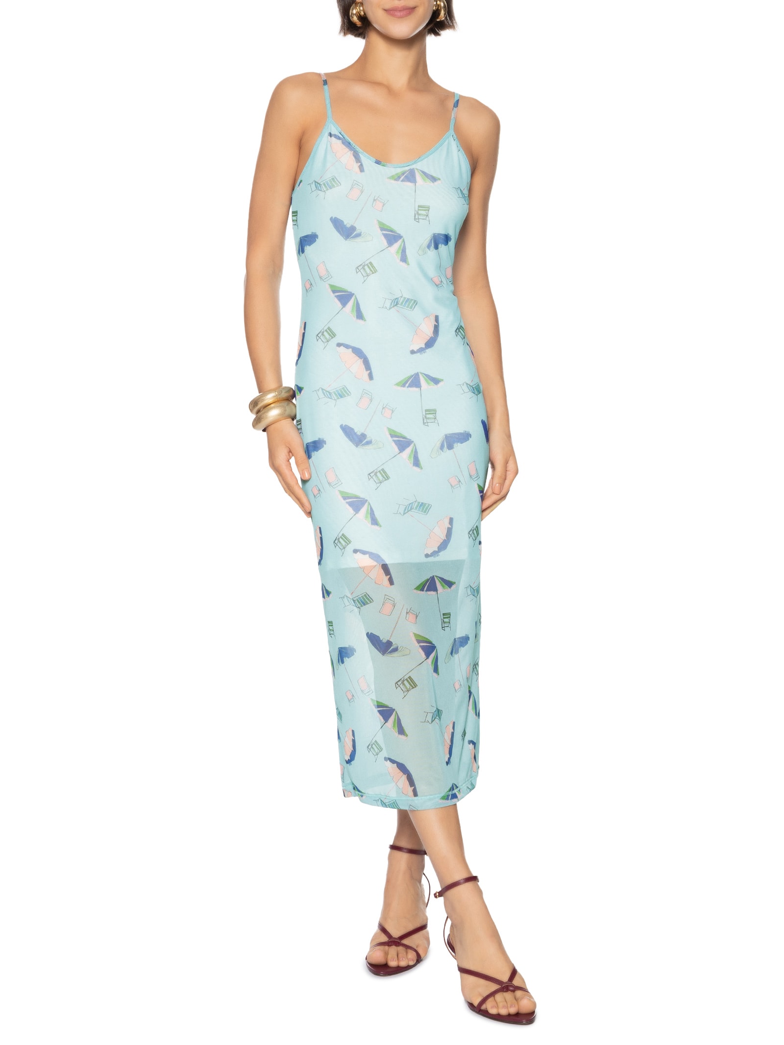 Vestido Tule Verde Colcci