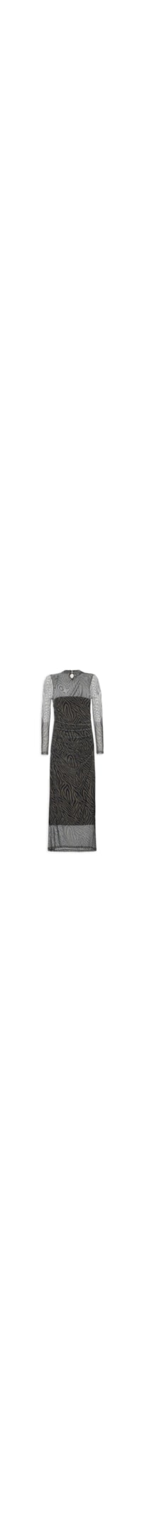 Vestido Tule Zebra - Marrom
