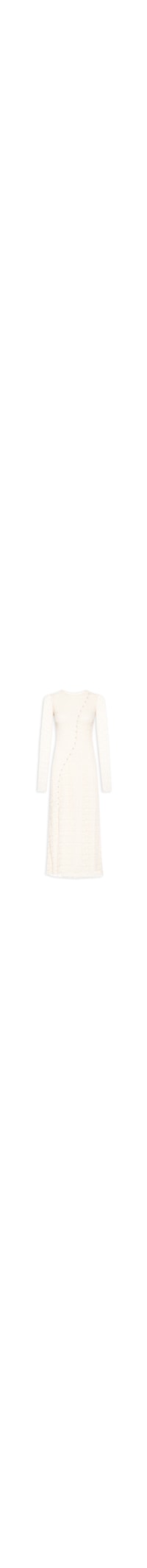 Vestido Túnica Botões Renda - Off White
