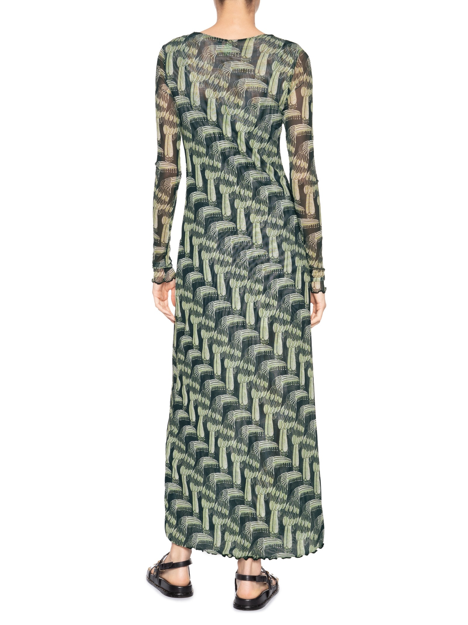 Vestido Túnica Botões Tucanário Preto Farm