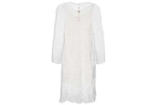 Vestido Túnica Guipure - Branco