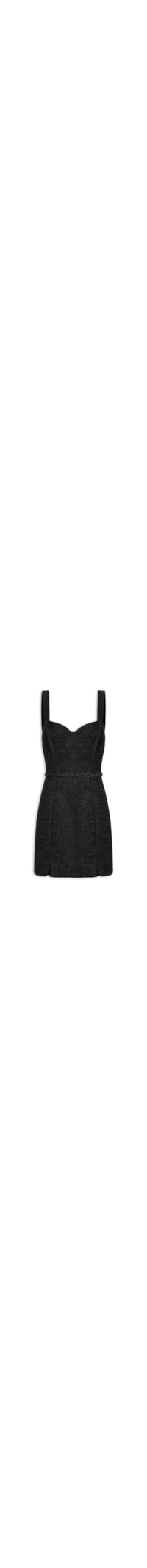 Vestido Tweed - Preto