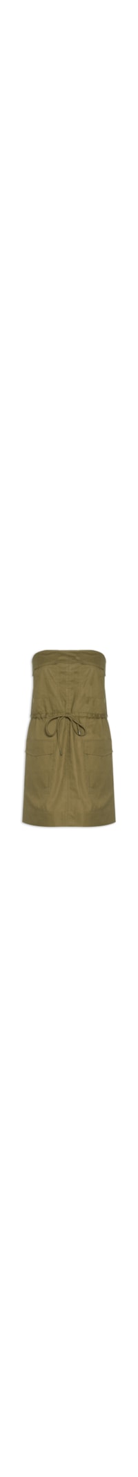 Vestido Utilitário Mini - Marrom
