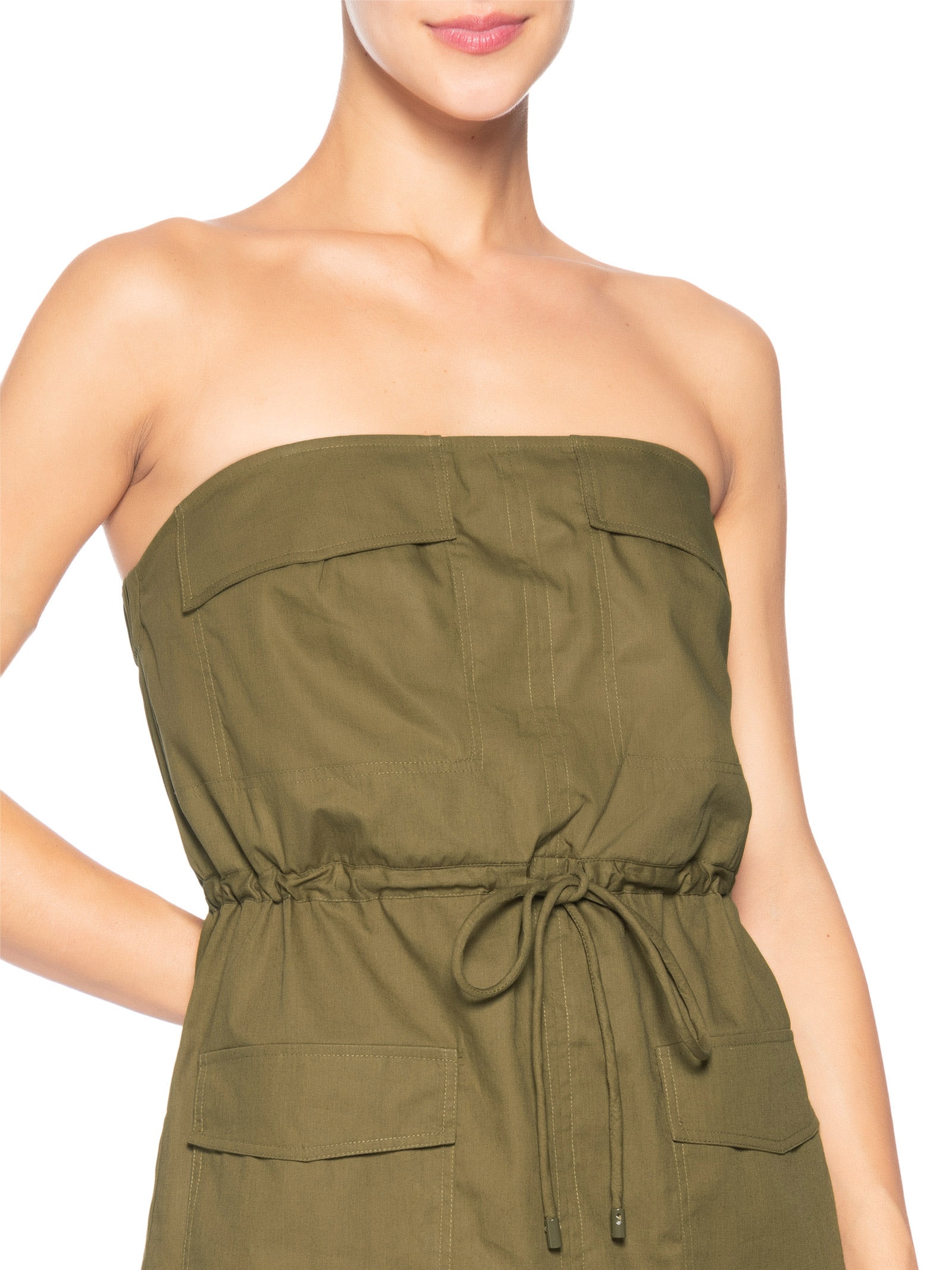 Vestido Utilitário Mini Marrom Animale