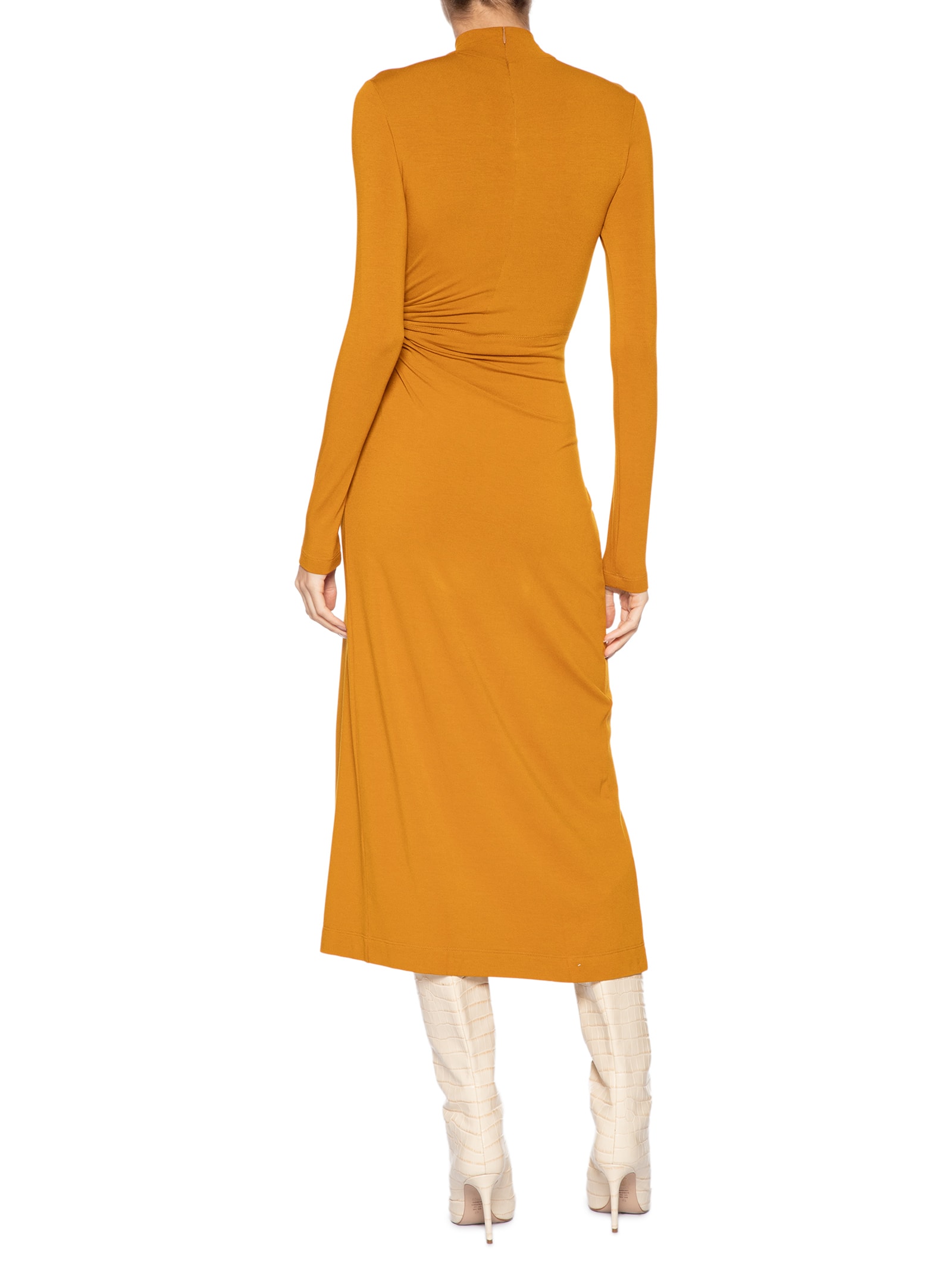 Vestido Vazado Na Cintura Neat Laranja Animale