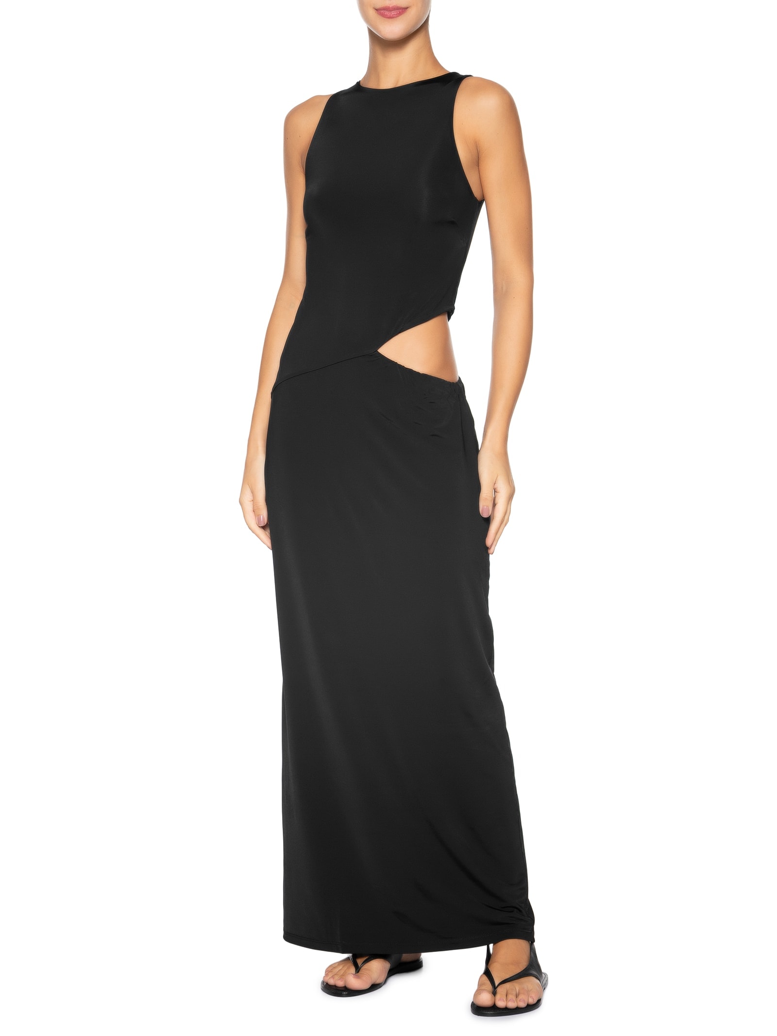 Vestido Vazado Preto Haight