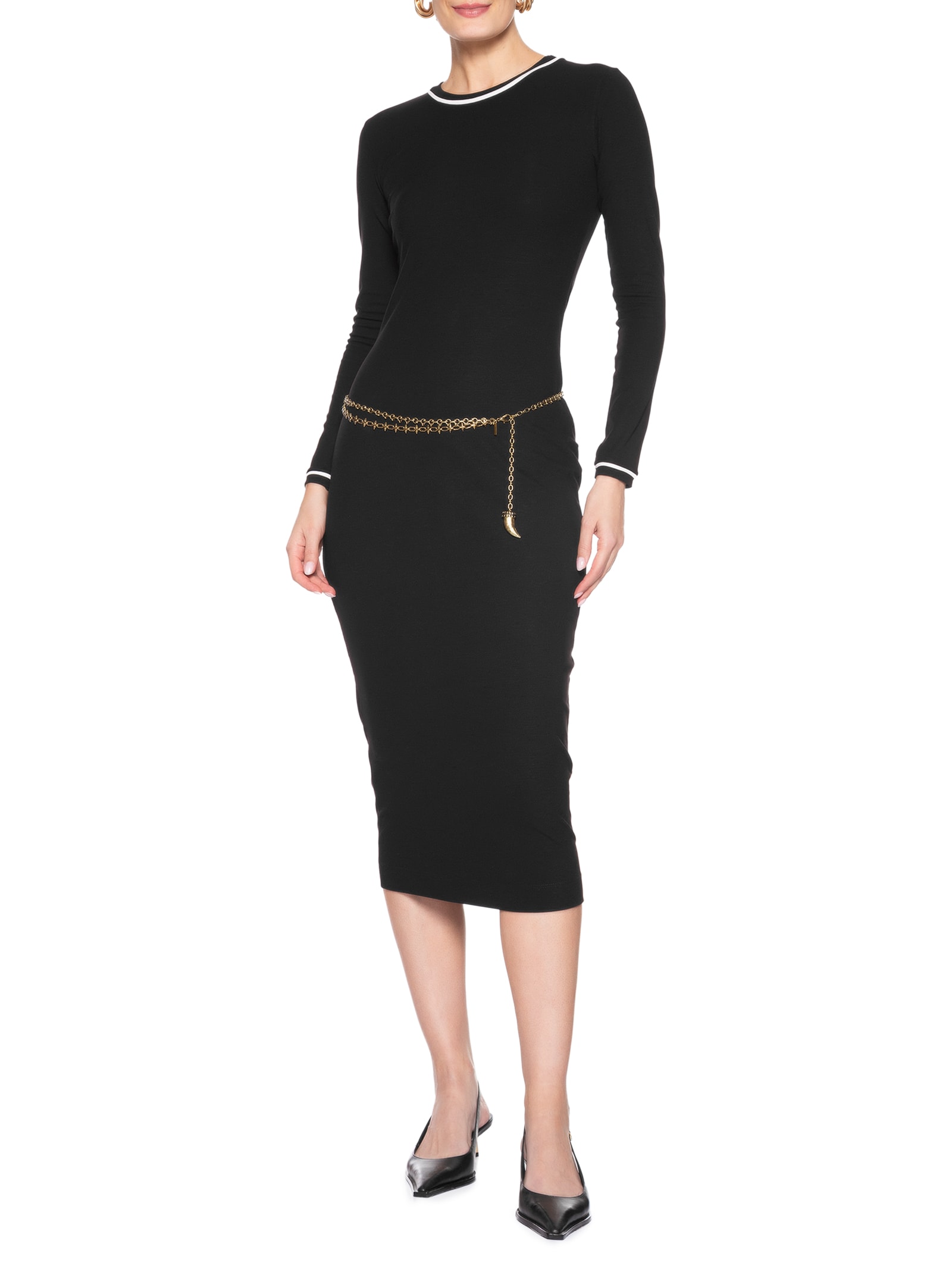 Vestido Vivos P&B Preto Animale