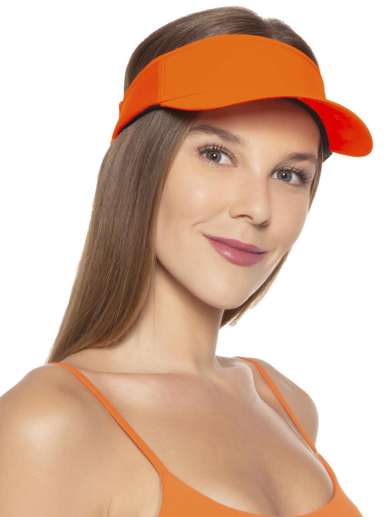 Viseira Feminina Laranja Body For Sure