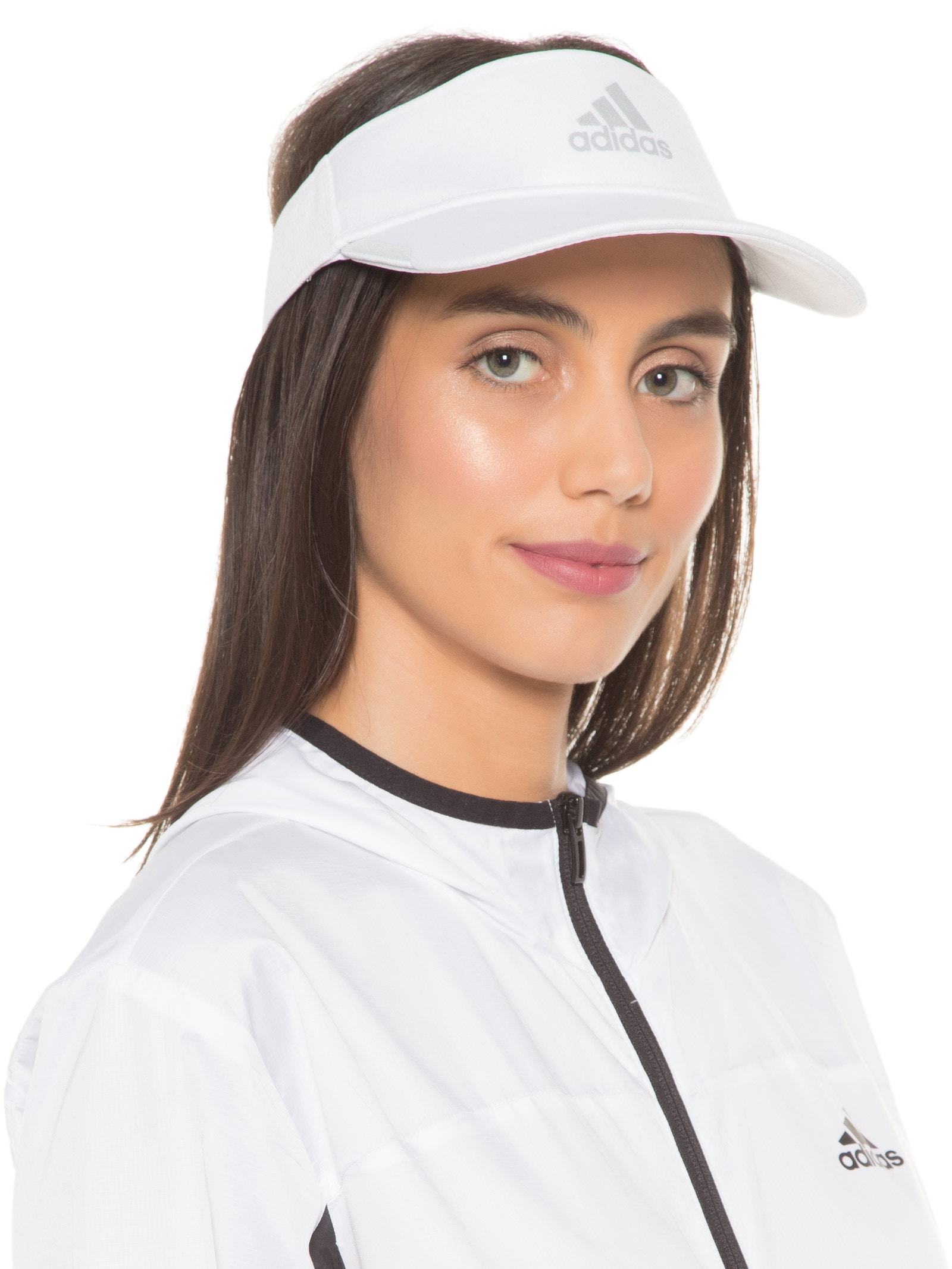 Viseira Feminina Running Branco Adidas