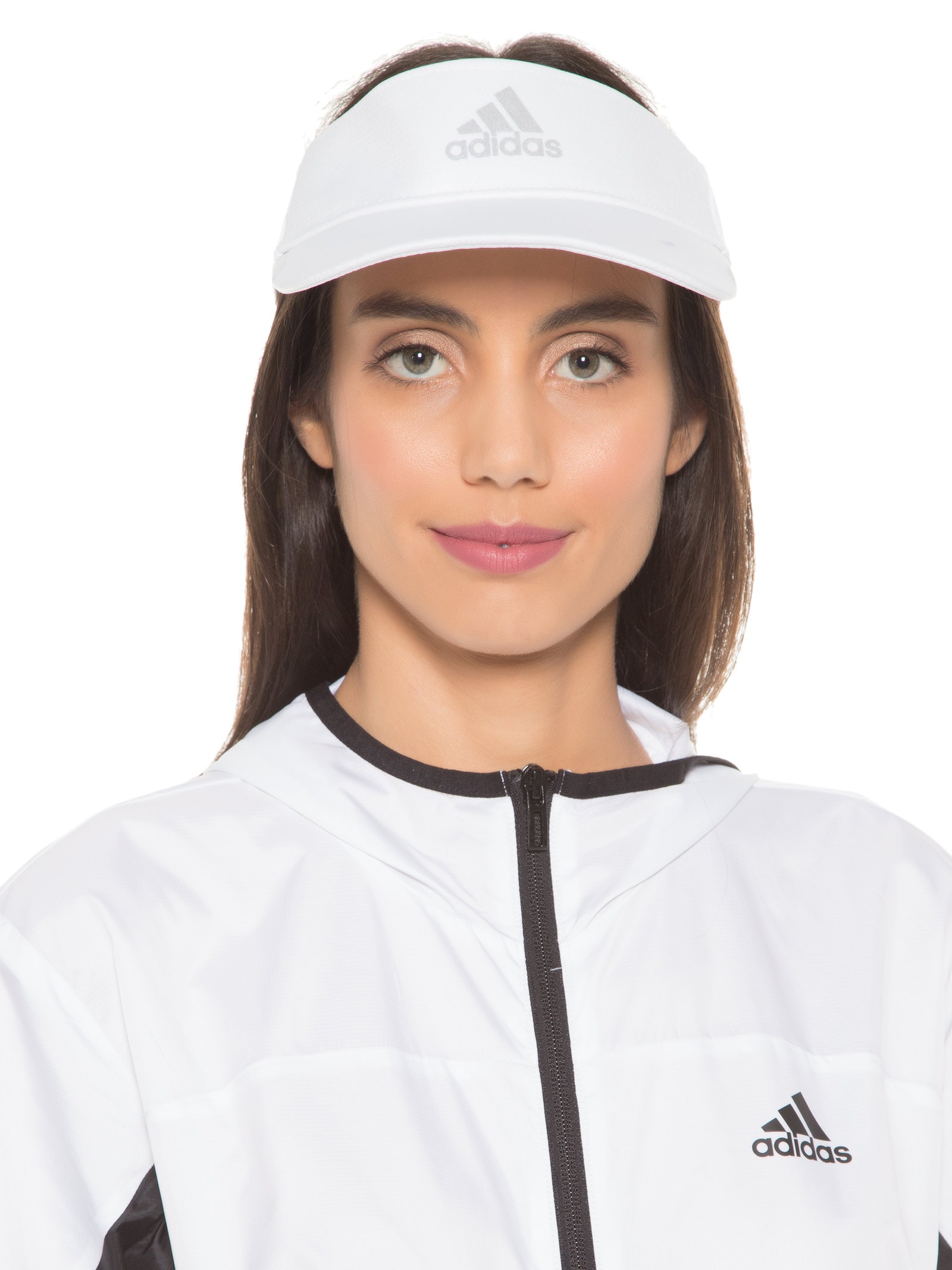 Viseira Feminina Running Branco Adidas