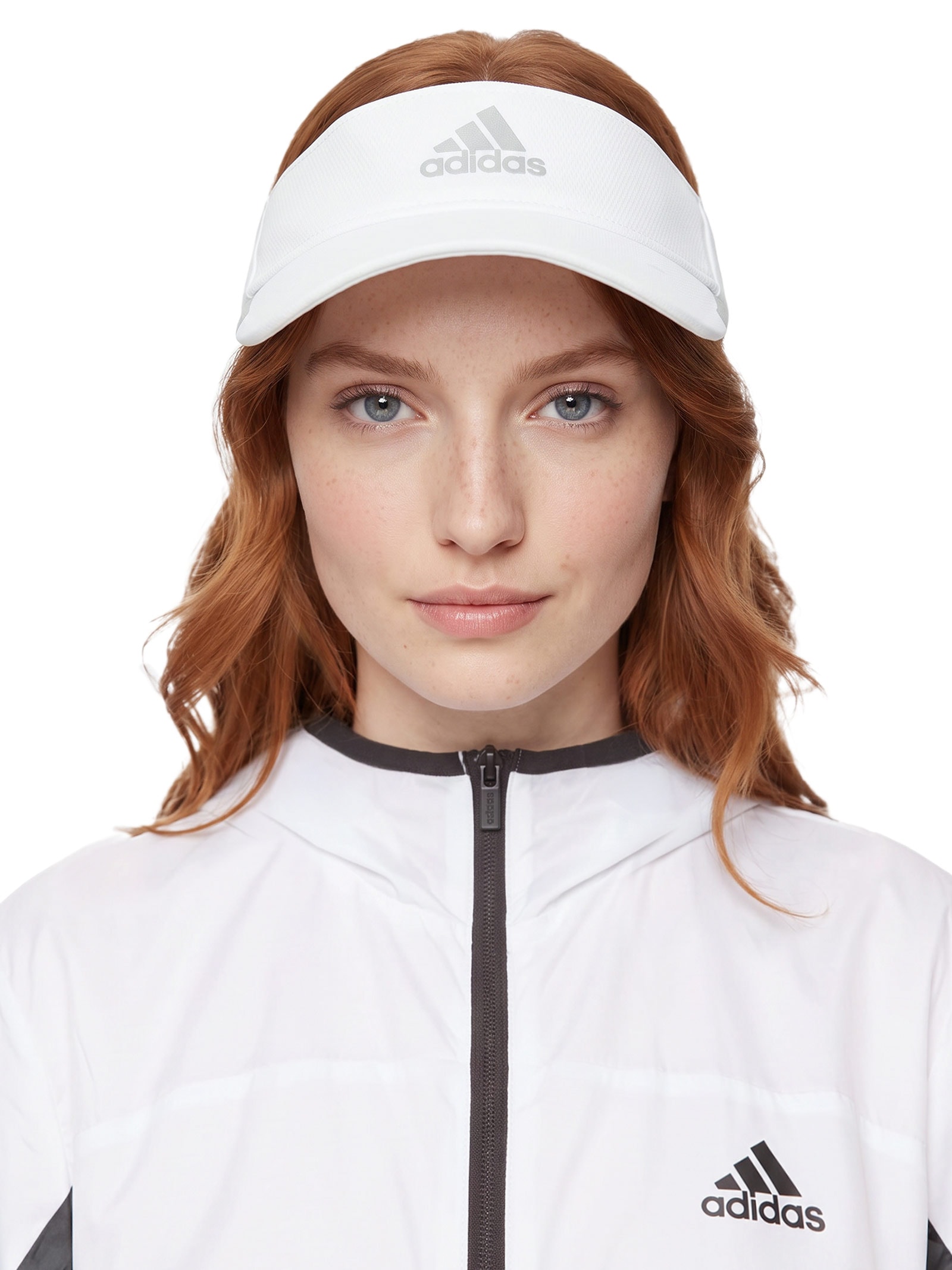 Viseira Feminina Running Branco Adidas