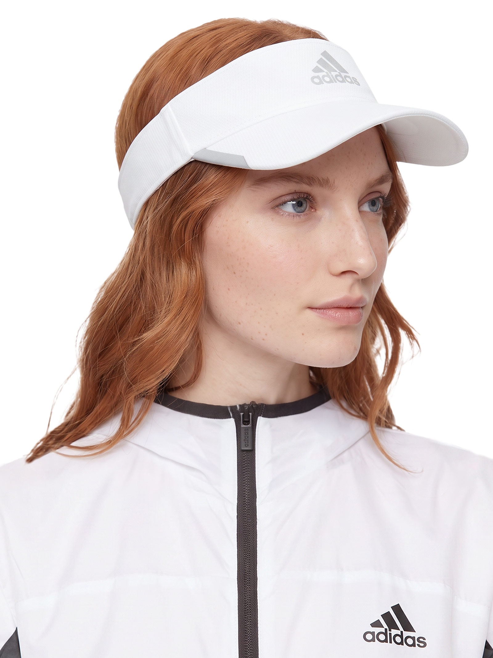 Viseira Feminina Running Branco Adidas