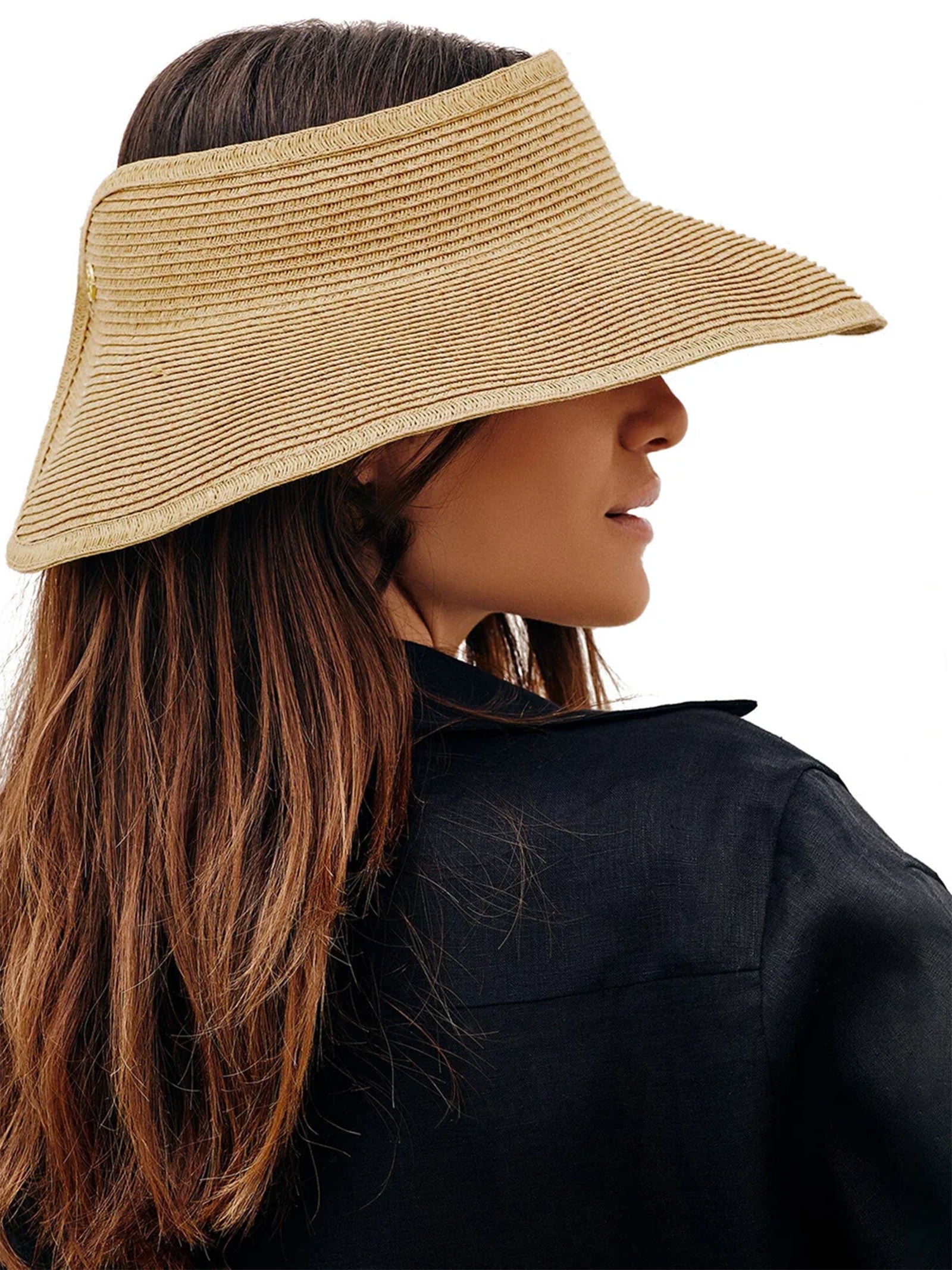 Viseira Feminina Straw Visor Bege Vix