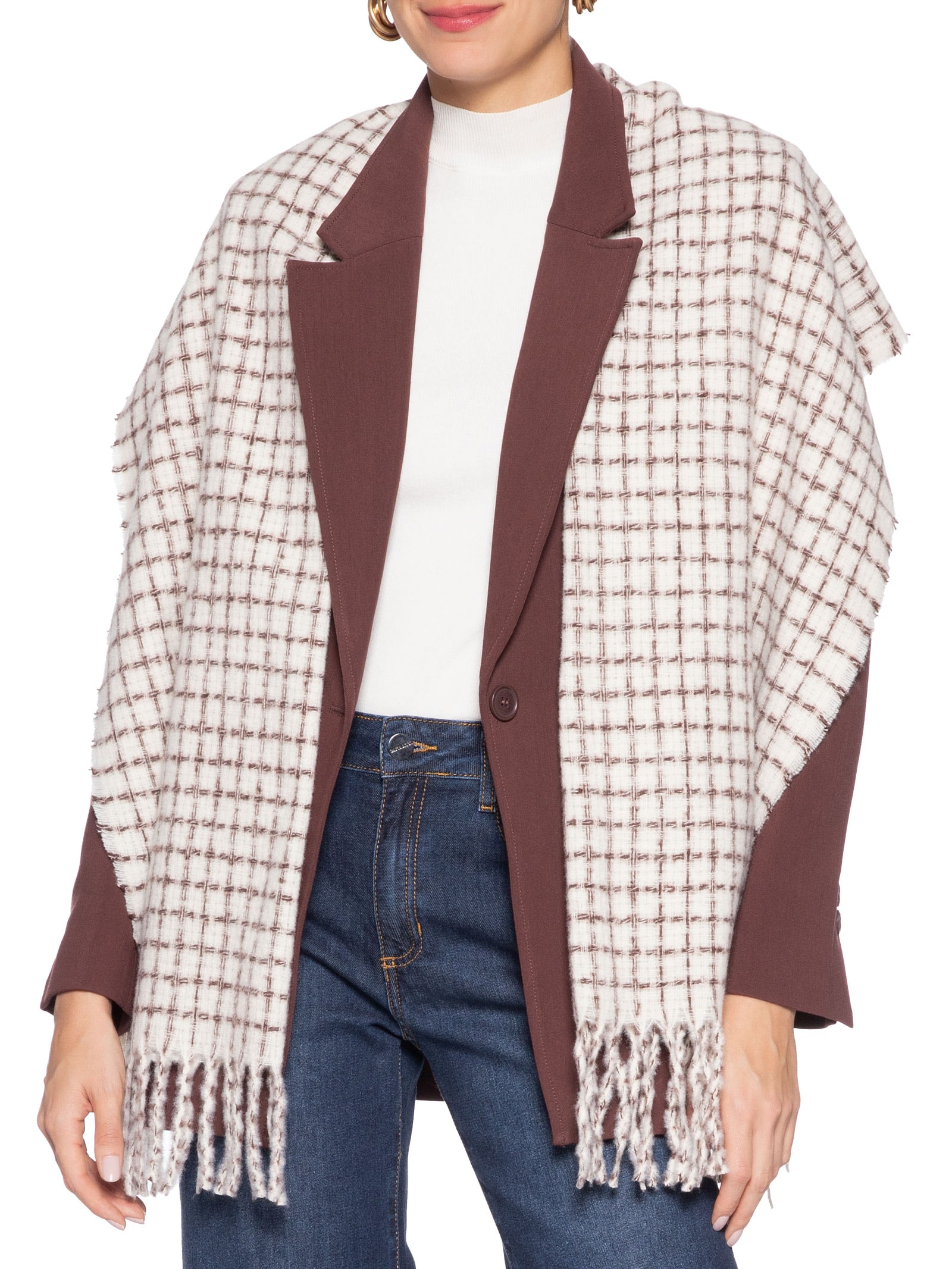 Xale Feminino Fe Bege Le Lis