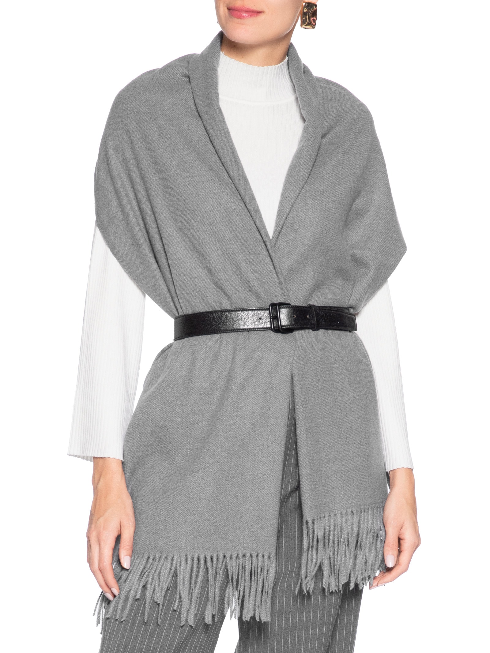 Xale Feminino Fran Cinza Le Lis