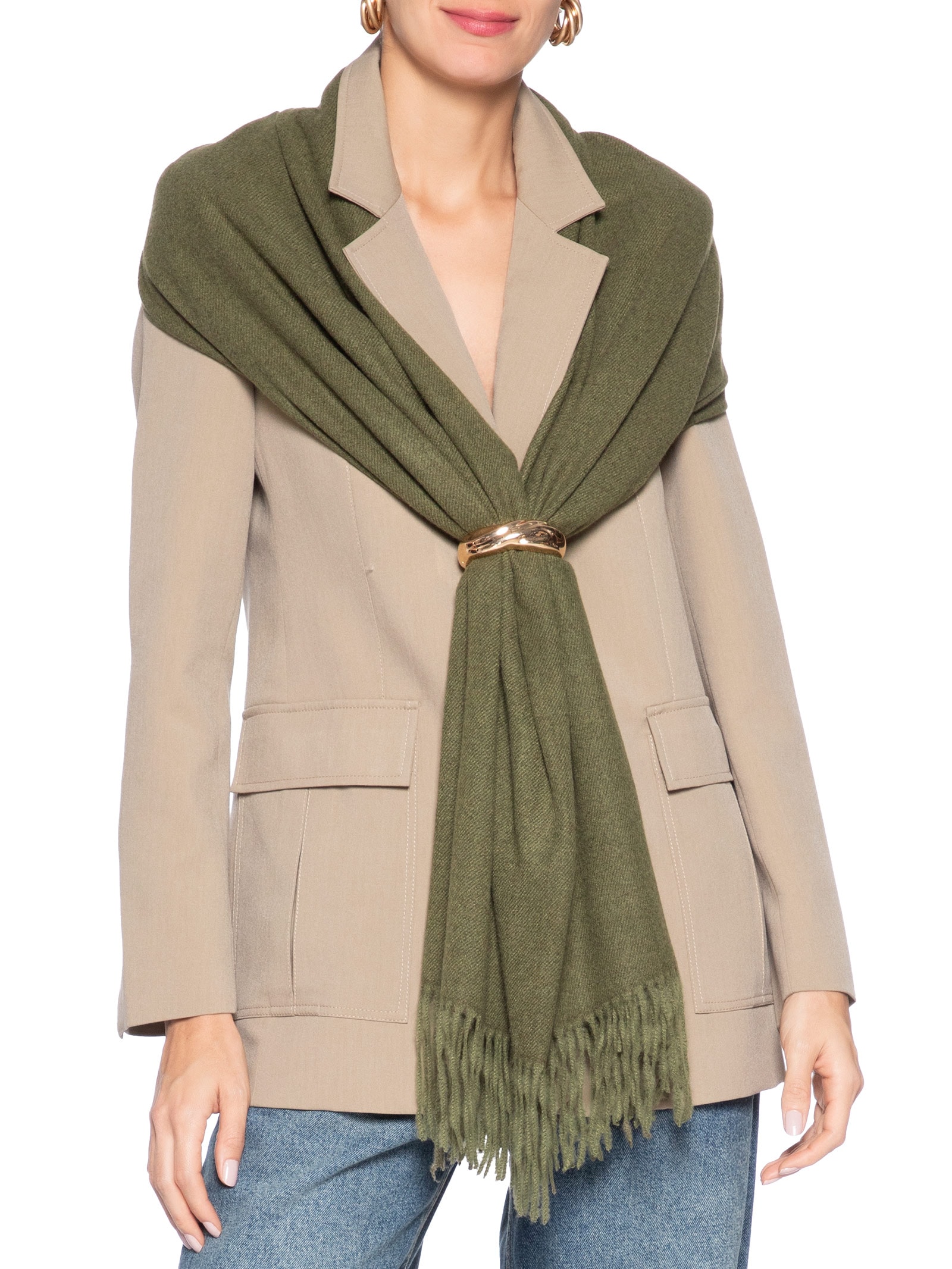 Xale Feminino Fran Verde Le Lis