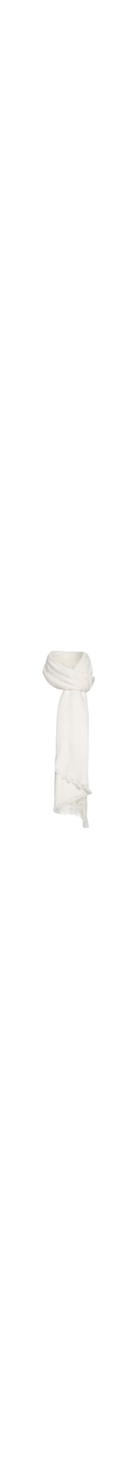 Xale Feminino Pashmina Bouclé Chanfrado - Off White
