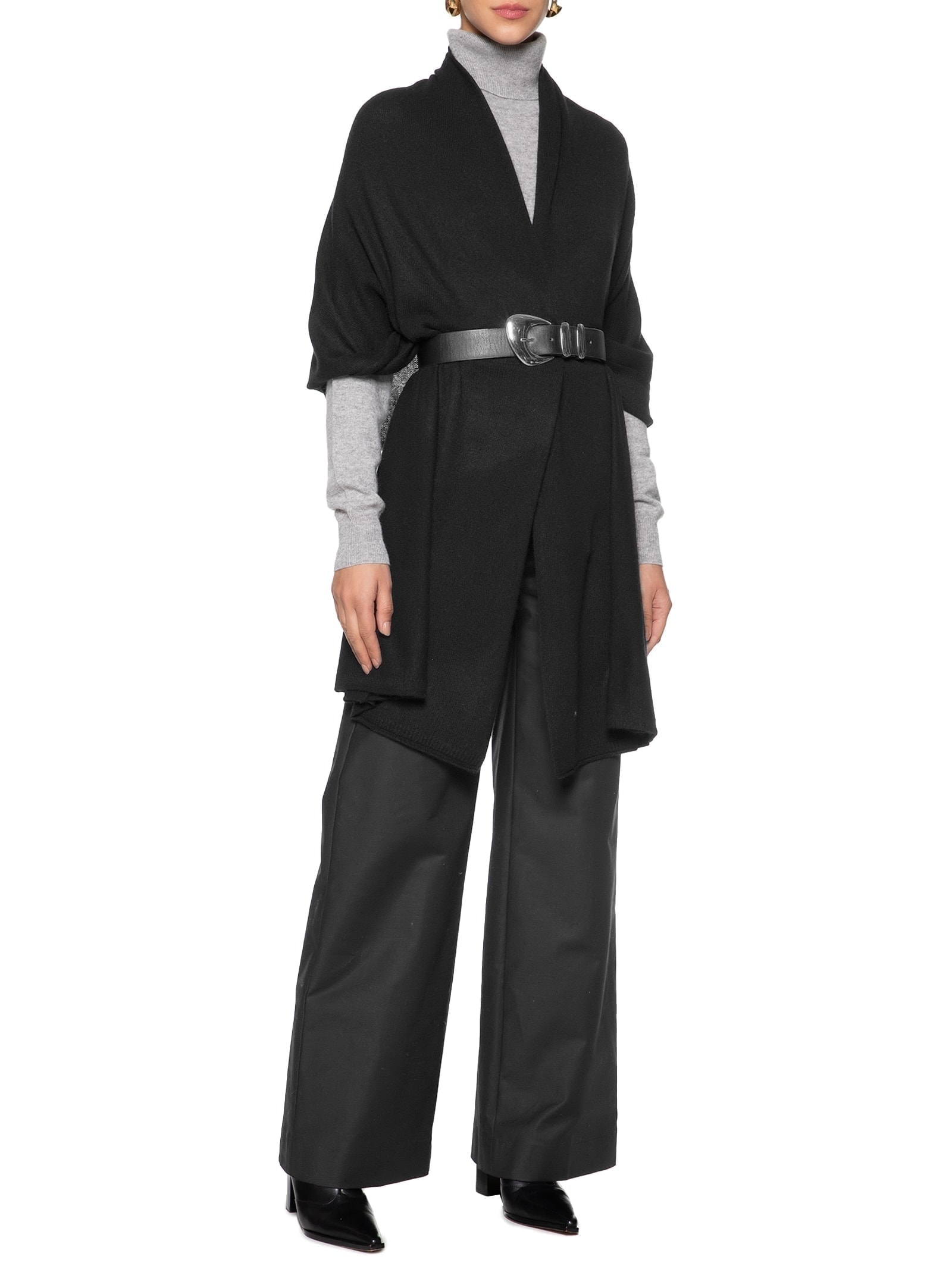 Xale Feminino Puro Cashmere Preto '2Essential