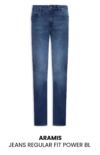 Calça Jeans Masculina Aramis Regular Fit Power BL Azul